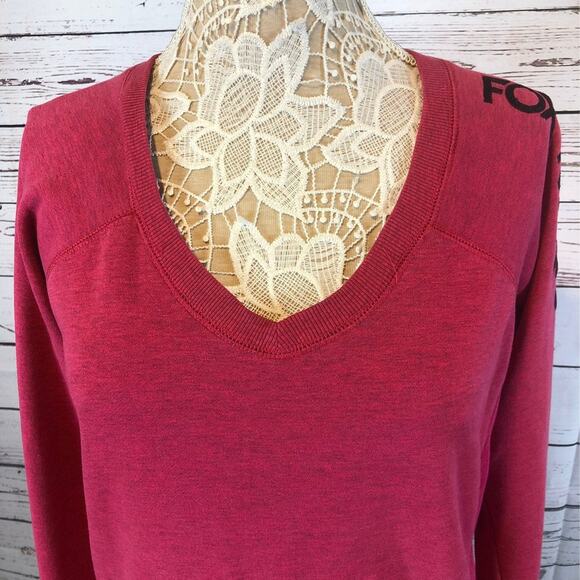 Fox riders co V neck sweater in a pink with black size medium - Picture 7 of 12